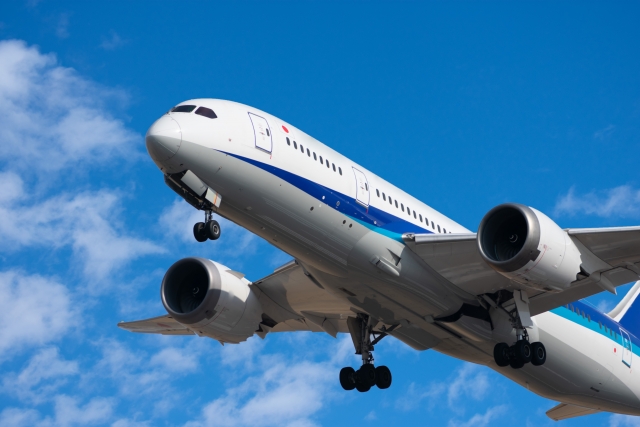 飛行機の離着陸の騒音