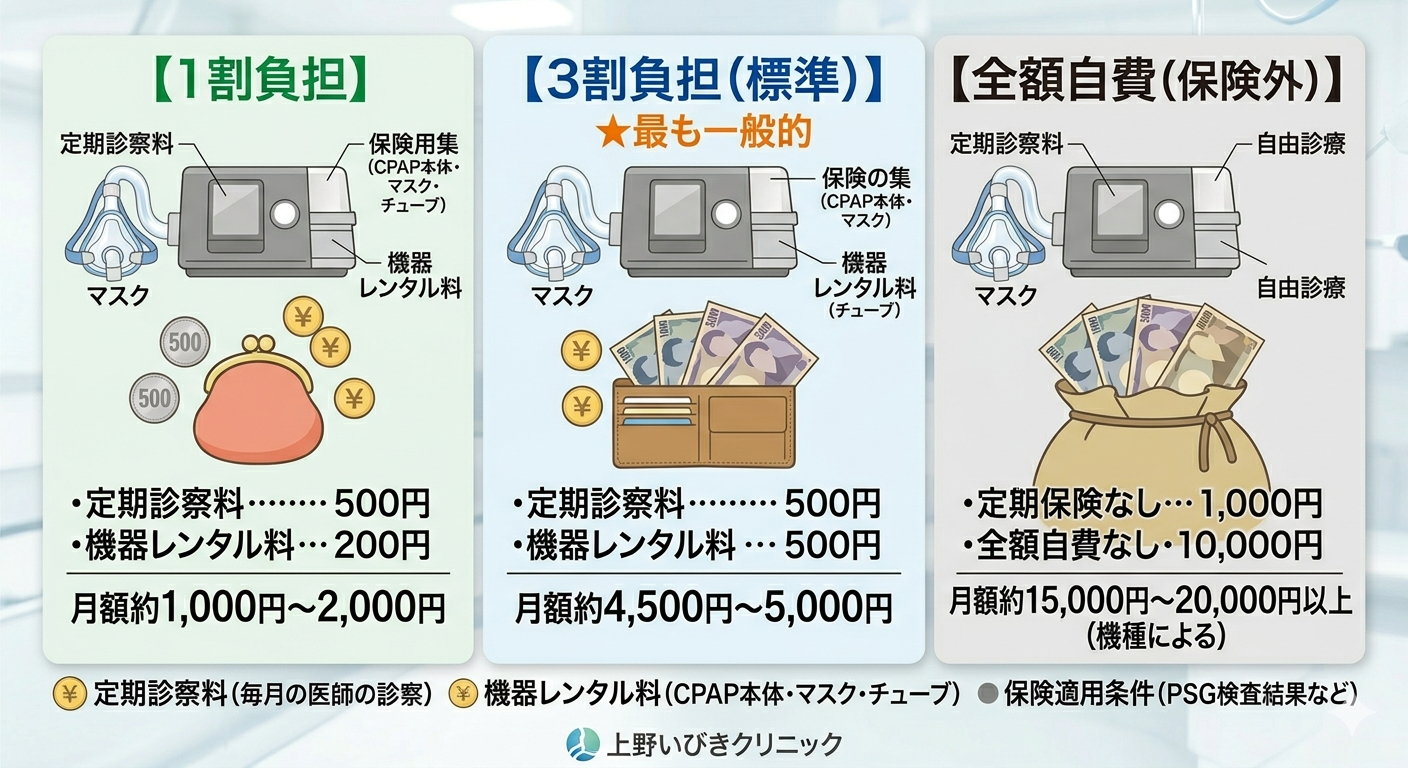 CPAPでかかる費用